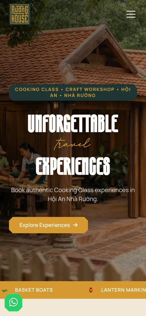 Giao diện Ruong House · CocoLocal trên điện thoại — thiết kế mobile-first